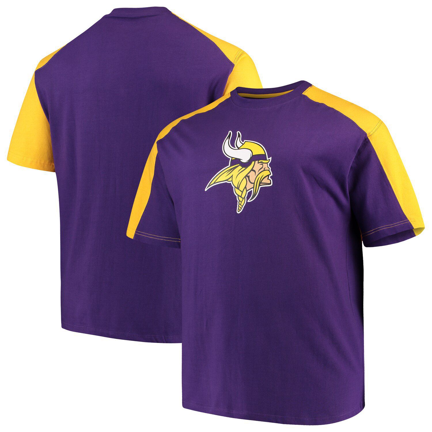 purple and gold raglan shirt