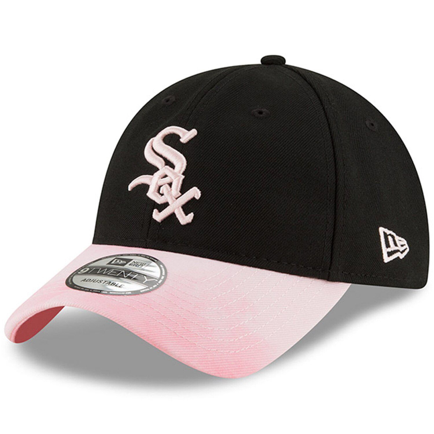 pink white sox hat