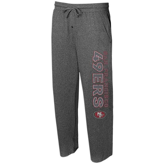 Men's Concepts Sport Charcoal San Francisco 49ers Quest Knit Lounge Pants