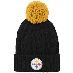 Pittsburgh Steelers Beanie Youth (8-20) Kids Pom Cuff Knit Hat