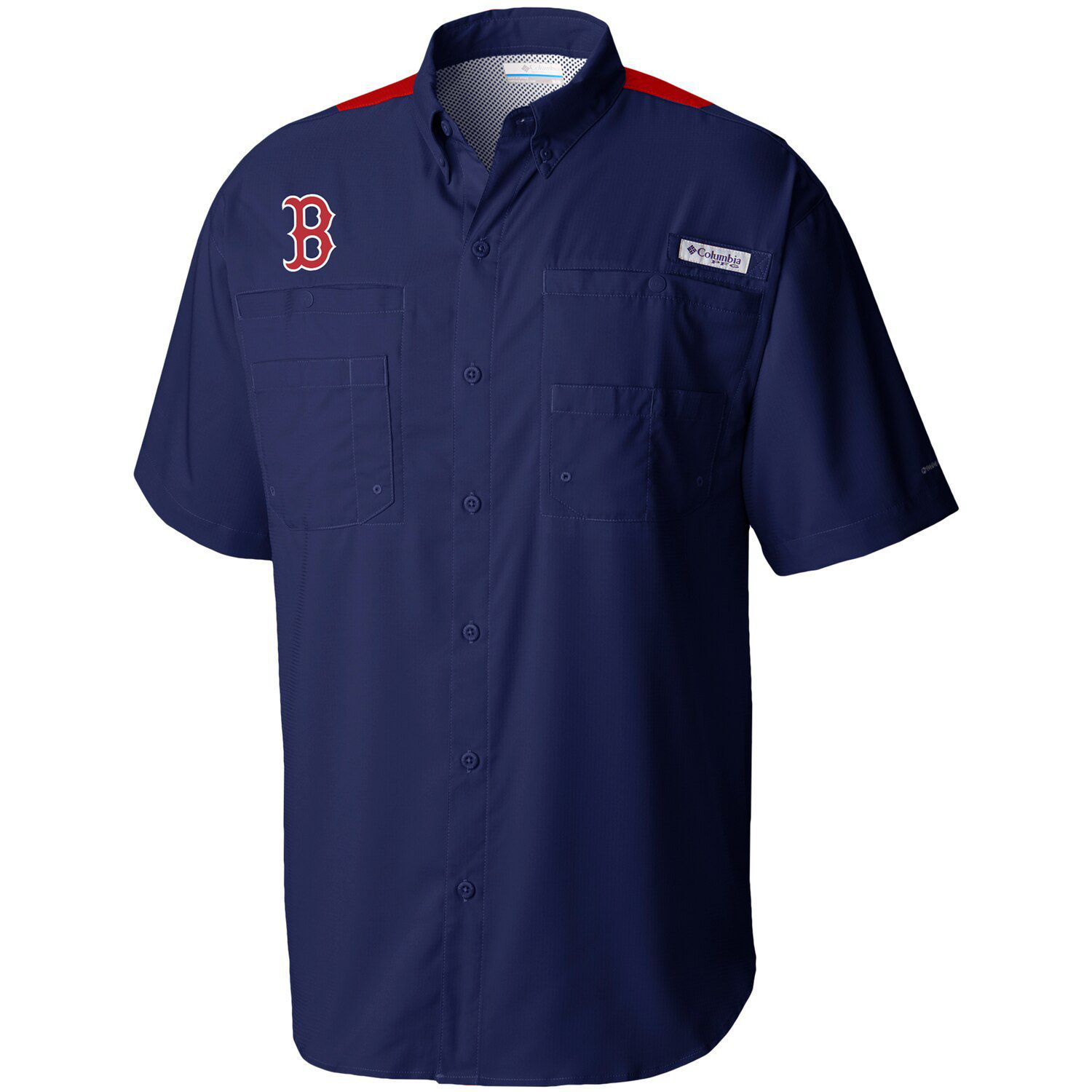 red sox button down jersey