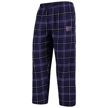 Men's Concepts Sport Purple/Black Washington Huskies College Ultimate  Flannel Pants