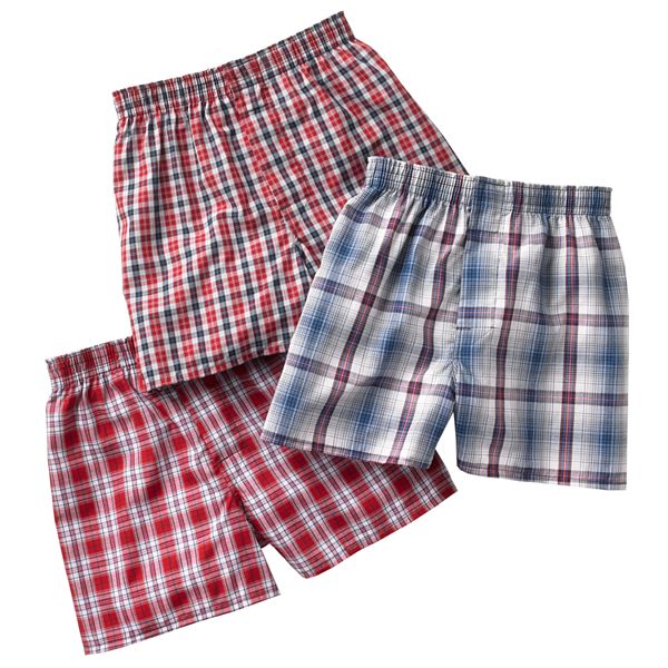 Hanes Classics Boys Tartan Plaid Boxer 