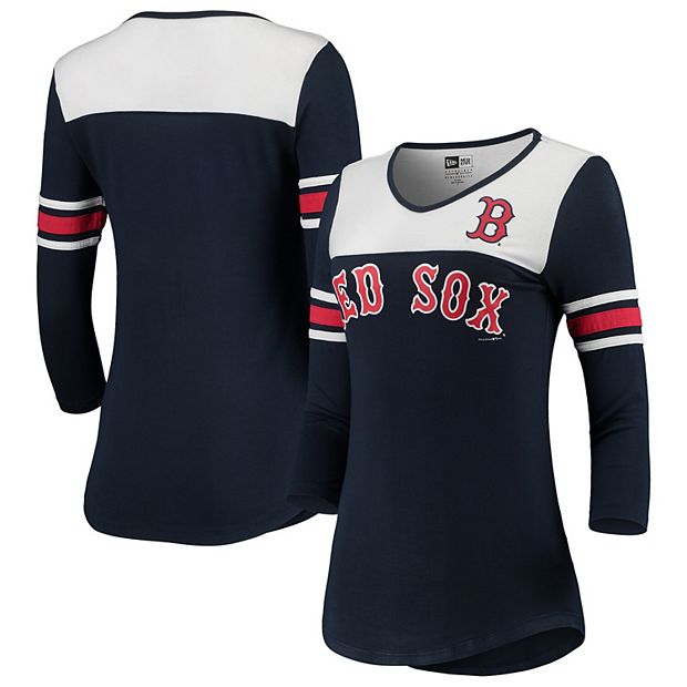 New Era Boston Red Sox Women's 3/4-Sleeve Tee