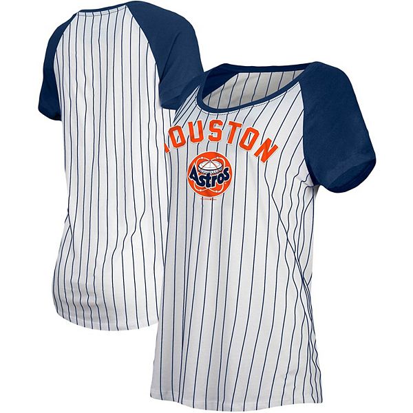 Houston Astros New Era Women's Pinstripe Jersey Tank Top - White