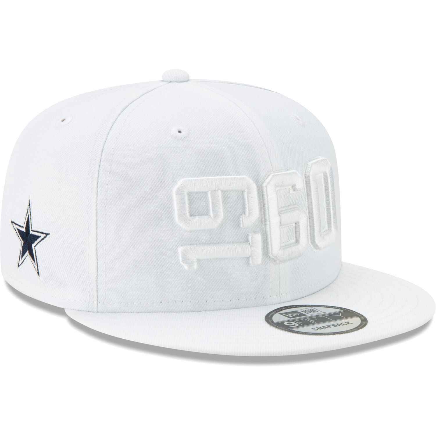 white on white dallas cowboys hat