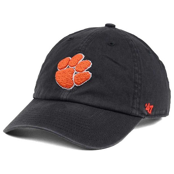 Clemson Tigers '47 Clean Up Adjustable Hat - Charcoal