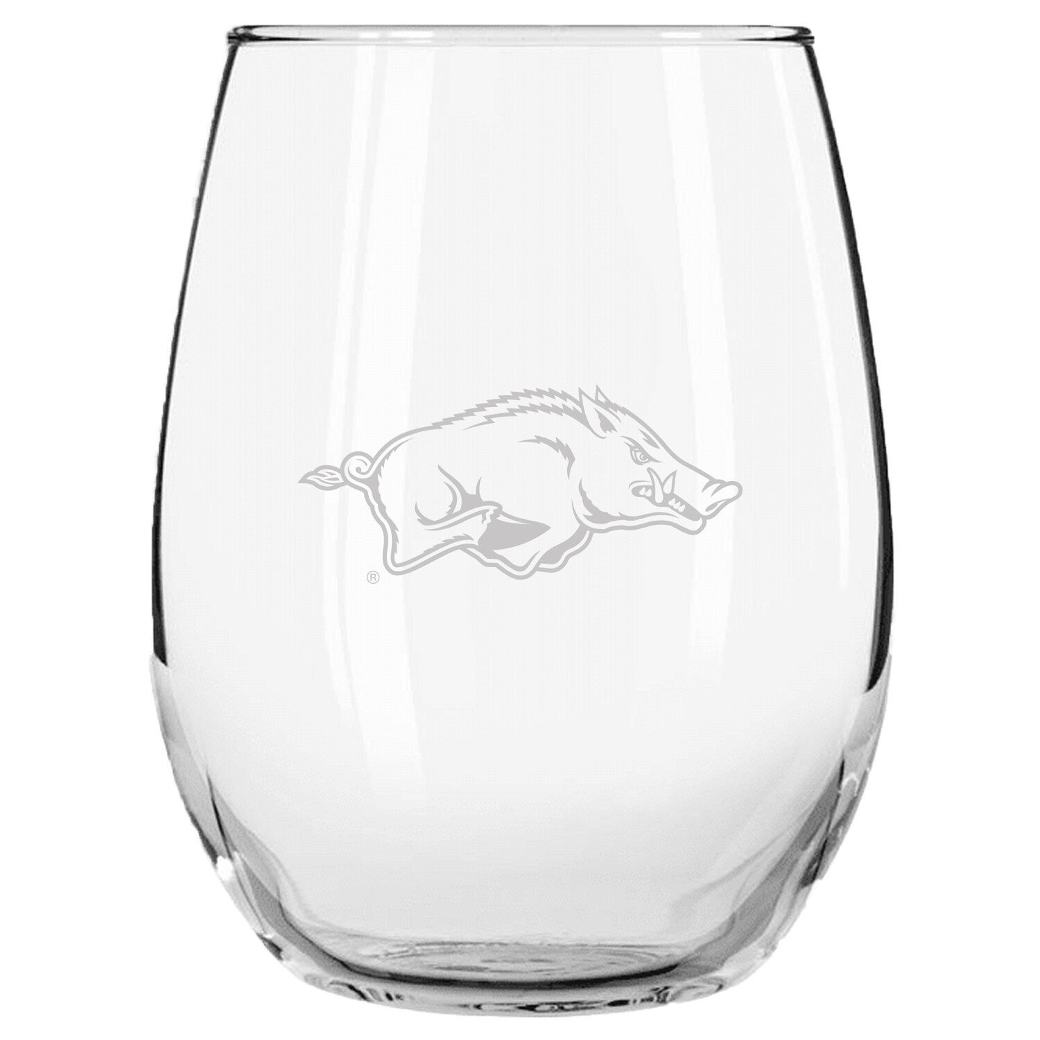 Image for Unbranded Arkansas Razorbacks 15oz. Etched Stemless Glass Tumbler at Kohl's.