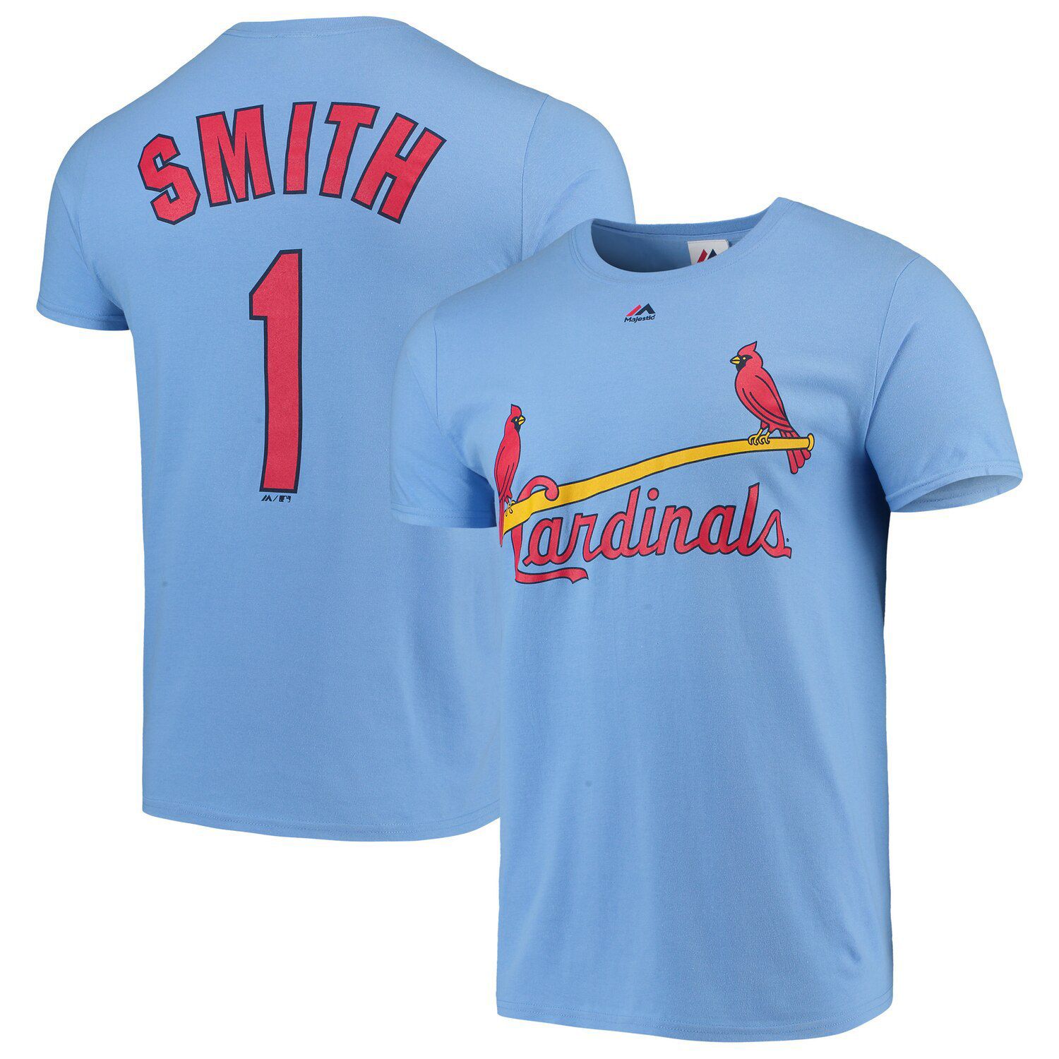 Men's Majestic Ozzie Smith Light Blue 