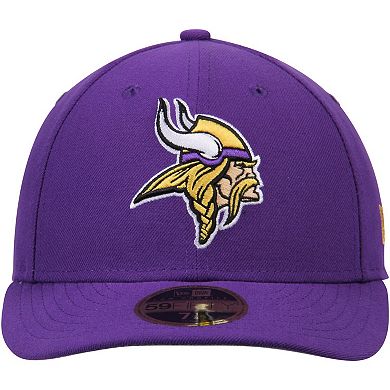 Men's New Era Purple Minnesota Vikings Omaha Low Profile 59FIFTY Structured Hat