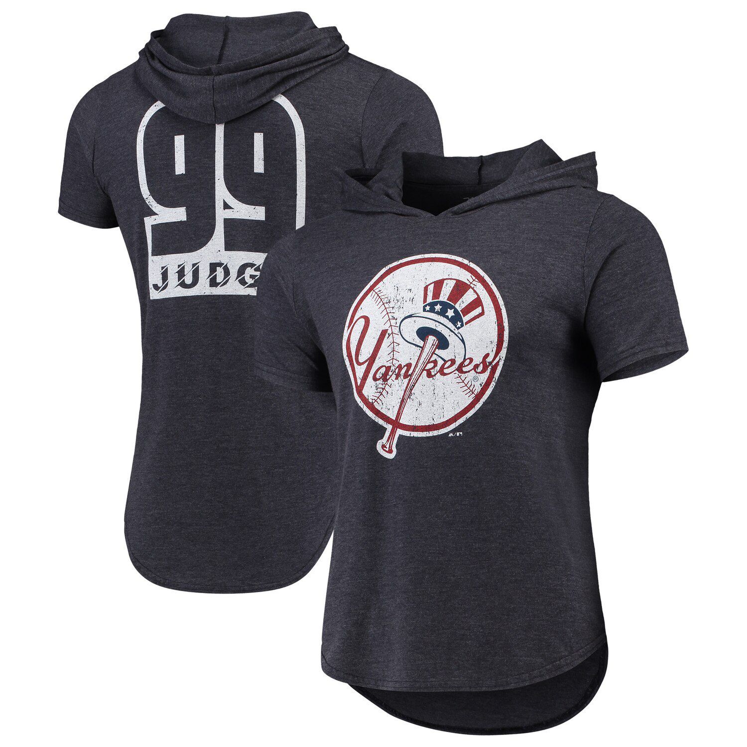 yankees hooded t shirt