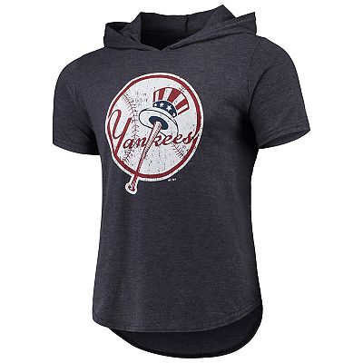 Aaron Judge New York Yankees Majestic Threads Softhand Short Sleeve Player Hoodie T Shirt Navy