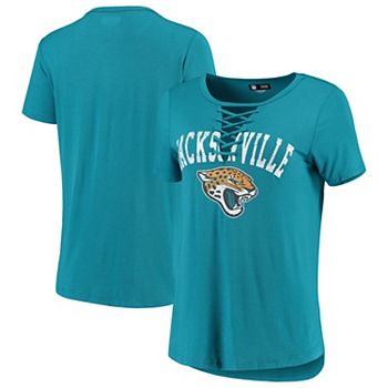 47 Brand / Women's Jacksonville Jaguars White Long Sleeve Raglan T-Shirt