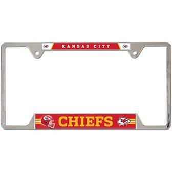 WinCraft Kansas City Chiefs Chrome Plated Metal License Plate Frame