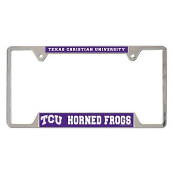 WinCraft TCU Horned Frogs Chrome Plated Metal License Plate Frame