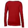 Women's Under Armour Red Wisconsin Badgers Logo Performance Long Sleeve T-Shirt