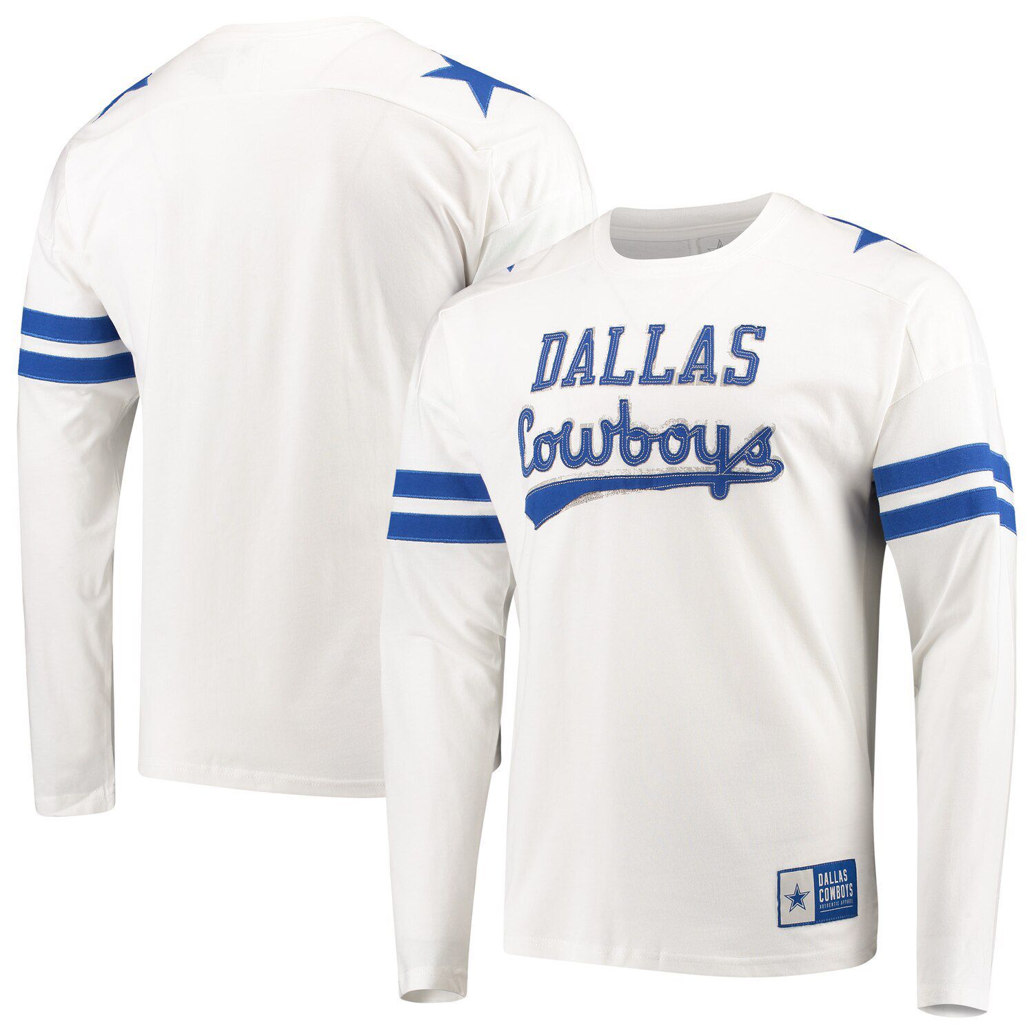 white long sleeve dallas cowboys shirt