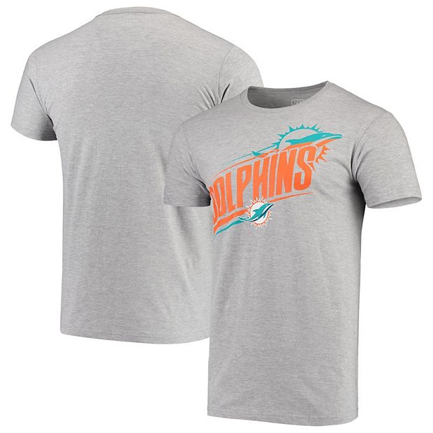 Starter Heathered Gray Miami Dolphins Prime Time Logo T-Shirt