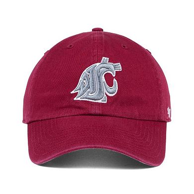 Washington State Cougars '47 Clean Up Adjustable Hat - Crimson