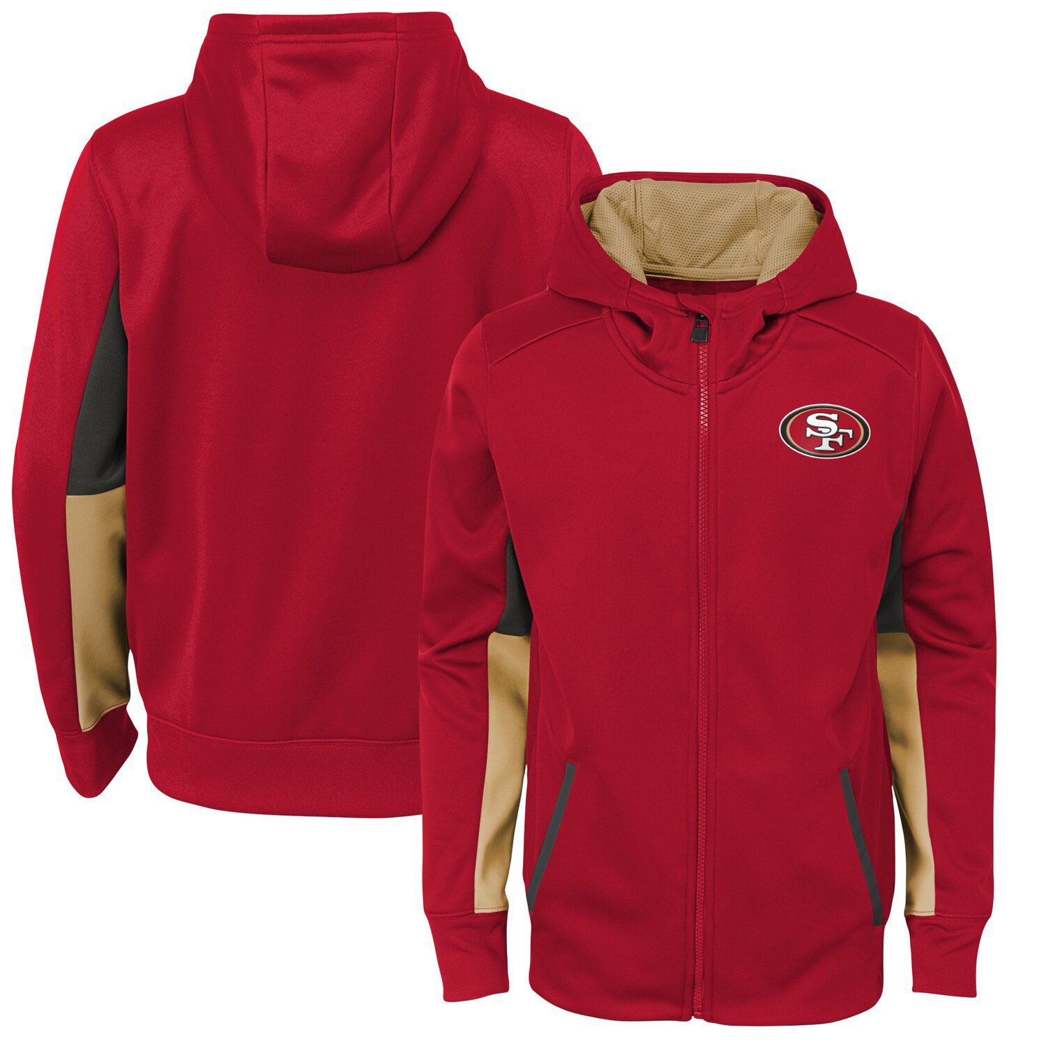 49ers zipper hoodie