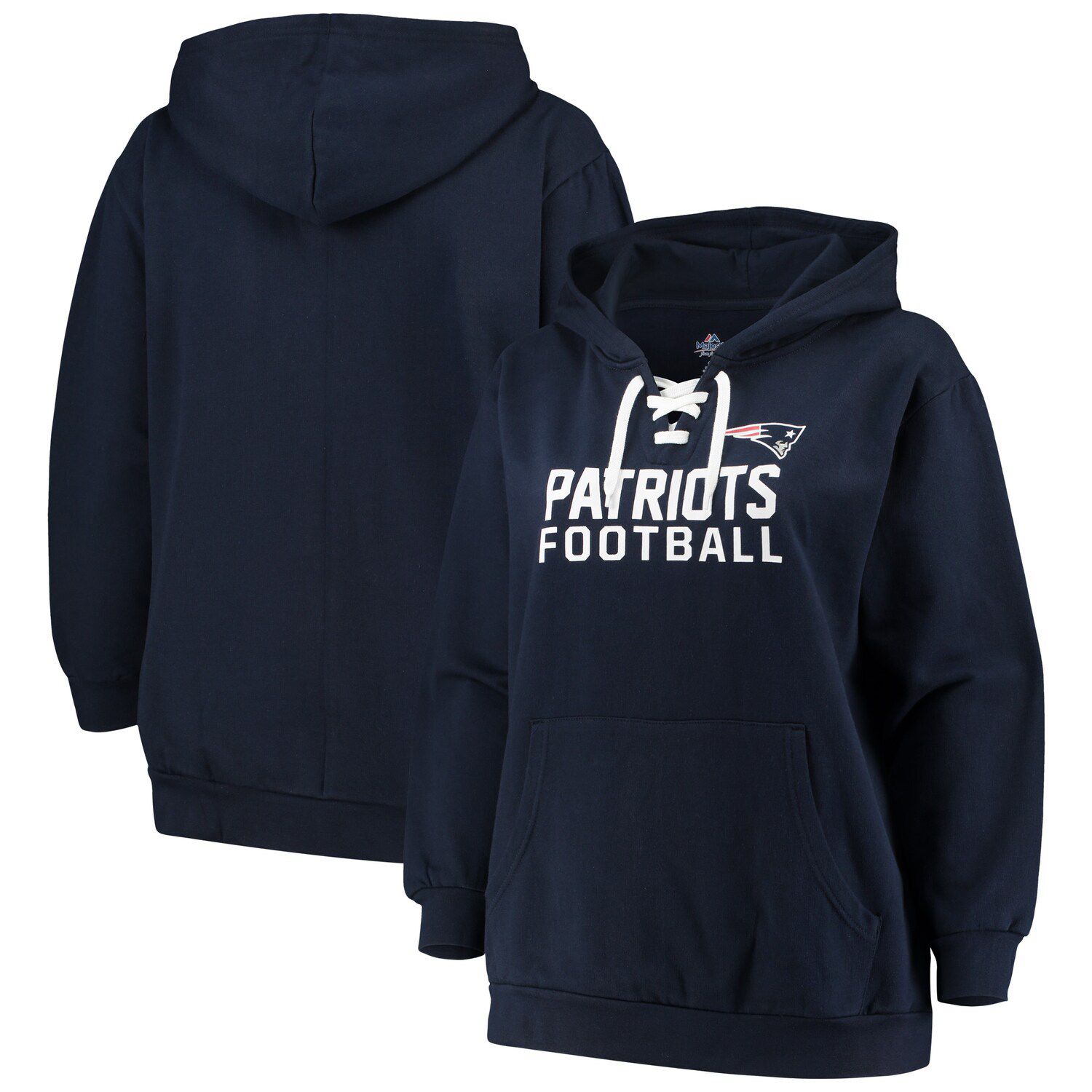 patriots lace up hoodie