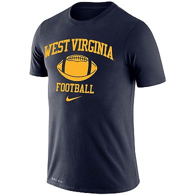 Men's Nike Navy West Virginia Mountaineers Retro Football Lockup Legend Performance T-Shirt