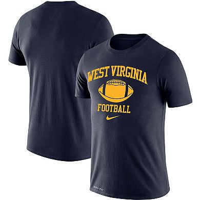 Men's Nike Navy West Virginia Mountaineers Retro Football Lockup Legend Performance T-Shirt
