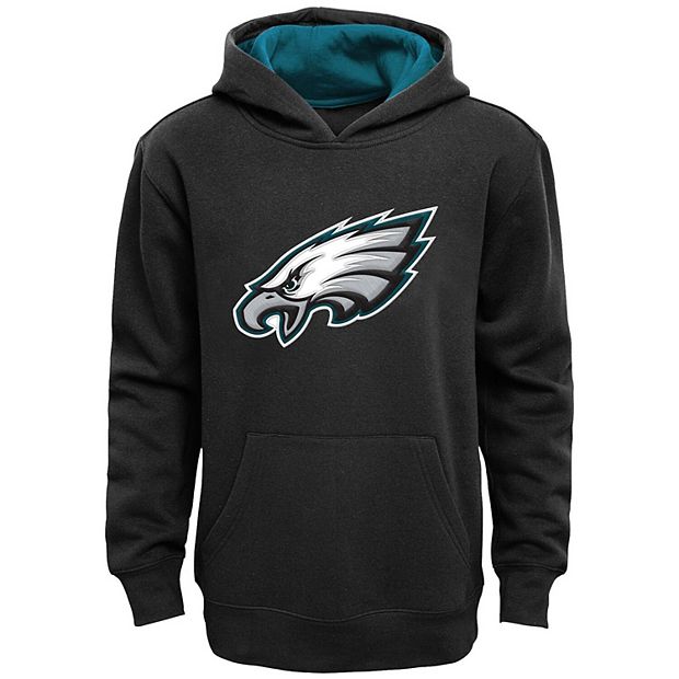 Youth Black Philadelphia Eagles Fan Gear Prime Pullover Hoodie