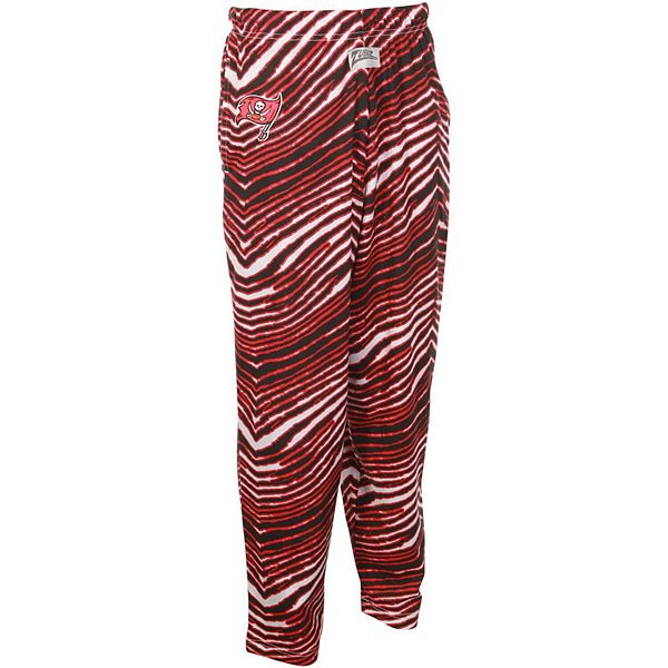 Zubaz Tampa Bay Buccaneers Black/Red Zebra Pants Size: Extra Large