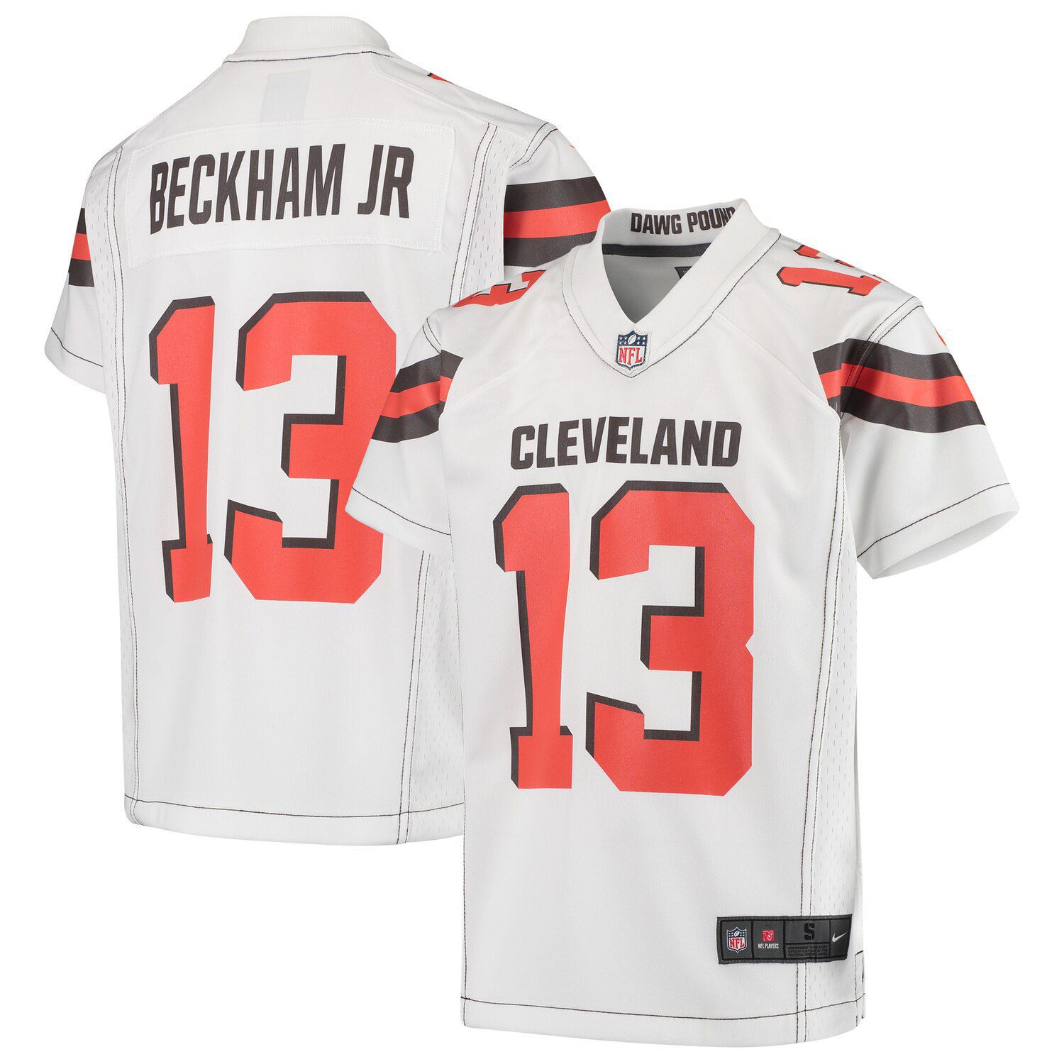 white cleveland browns jersey