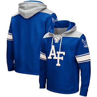 Men's Colosseum Royal Air Force Falcons 2.0 Lace-Up Hoodie