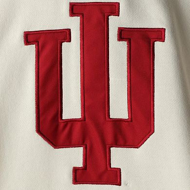 Men's Colosseum Cream Indiana Hoosiers 2.0 Lace-Up Pullover Hoodie