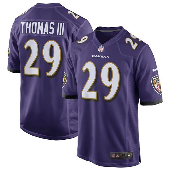 Men's Nike Earl Thomas Purple Baltimore Ravens Game Player Jersey