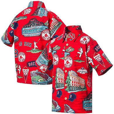 Youth Reyn Spooner Red Boston Red Sox Scenic Button-Up Shirt