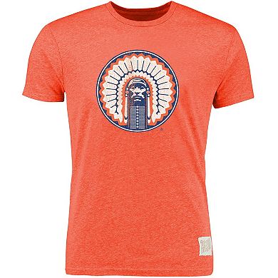 Men's Original Retro Brand Heather Orange Illinois Fighting Illini Vintage Tri-Blend T-Shirt