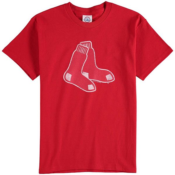 Boston Red Sox Youth Distressed Logo T-Shirt - Red