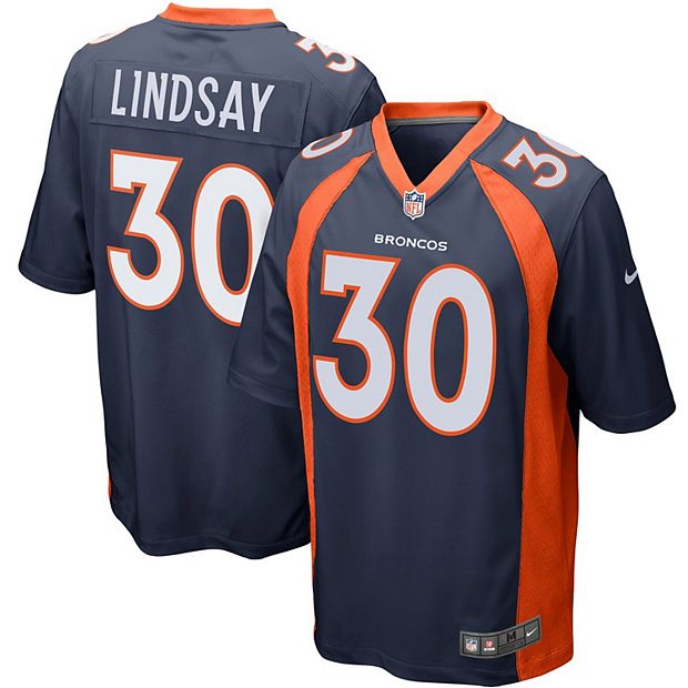 NFL Denver Broncos (Phillip Lindsay) Men's Game American Football Jersey.  Nike SI