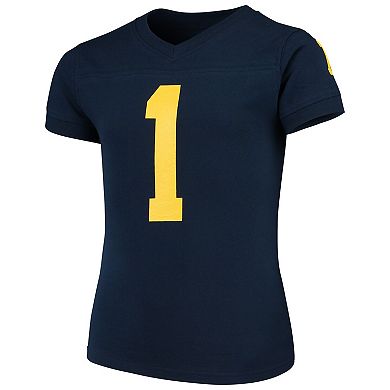 Youth Wes & Willy Navy Michigan Wolverines Football Sleep Set
