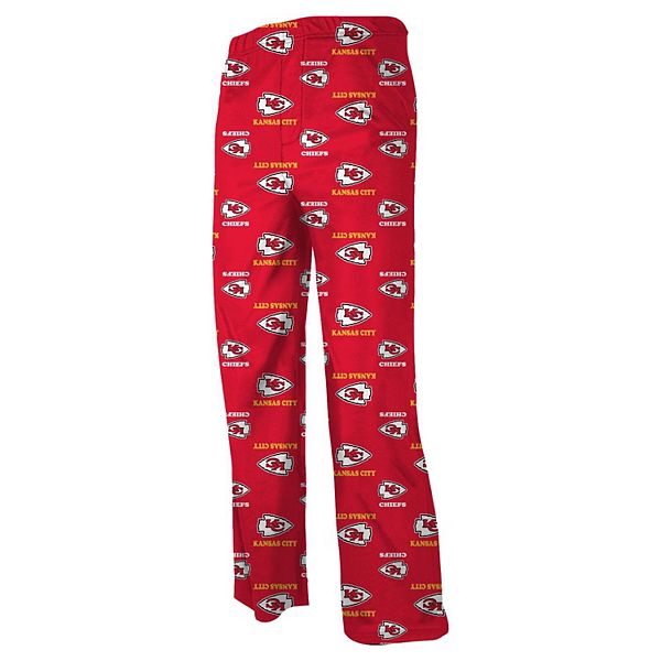 Kansas City Chiefs Youth All Over Print Lounge Pants - Red