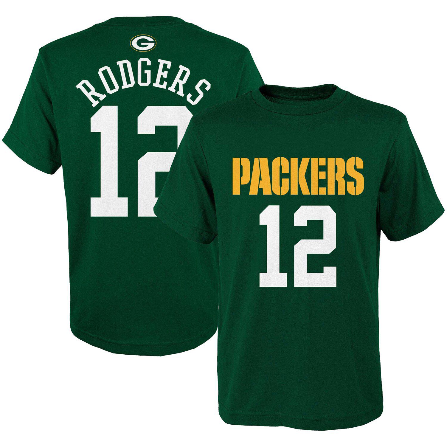 aaron rodgers youth jersey green