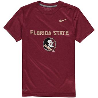 Youth Nike Florida State Seminoles Garnet Logo Legend Performance T-Shirt