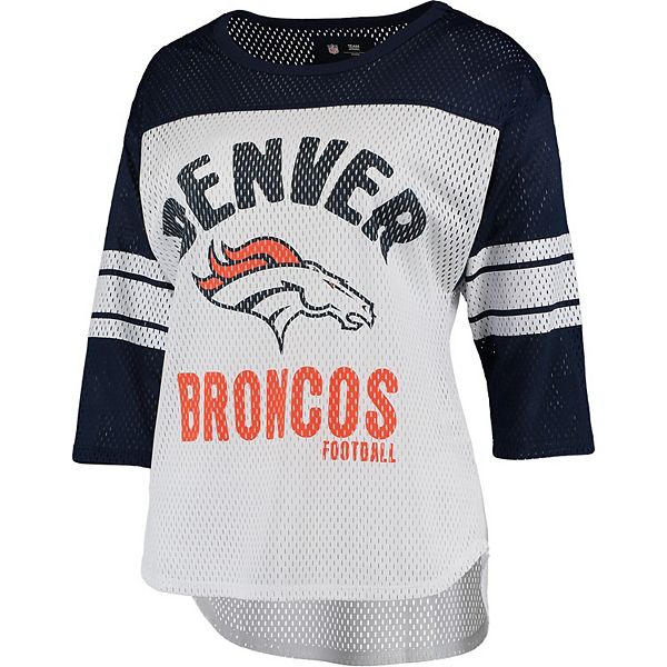 Women's G-III 4Her by Carl Banks White/Navy Denver Broncos First Team ...