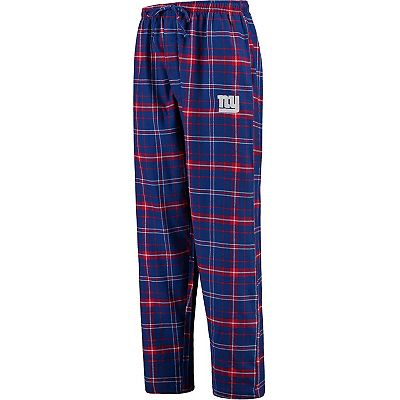 Men s Concepts Sport Royal New York Giants Ultimate Plaid Flannel Pajama Pants
