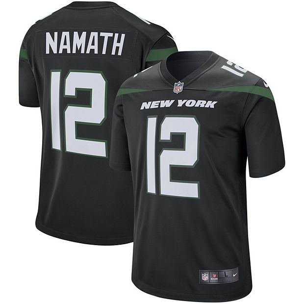 Women's Nike Joe Namath Black New York Jets Retired Player Jersey Size: Large