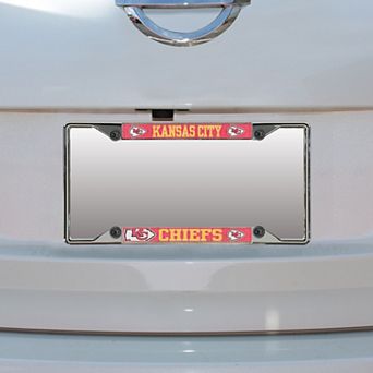 Kansas City Chiefs Small Over Small Mega License Plate Frame