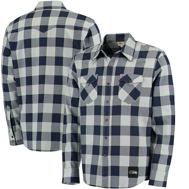 Concepts Sport Men's College Navy Seattle Seahawks Ultimate Plaid