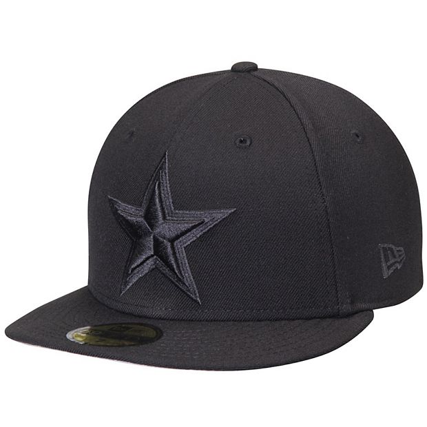 Men's New Era Dallas Cowboys Black on Black 59FIFTY Fitted Hat