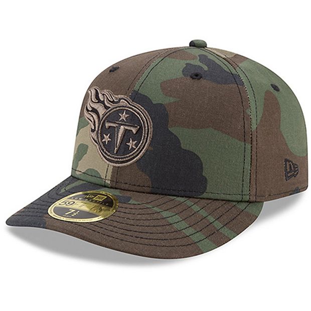 Men's New Era Tennessee Titans Woodland Camo Low Profile 59FIFTY Fitted Hat