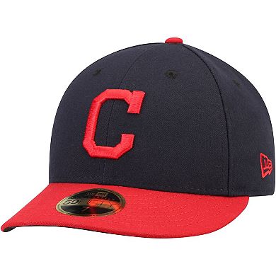 Men's New Era Navy Cleveland Indians Authentic Collection Home On-Field ...