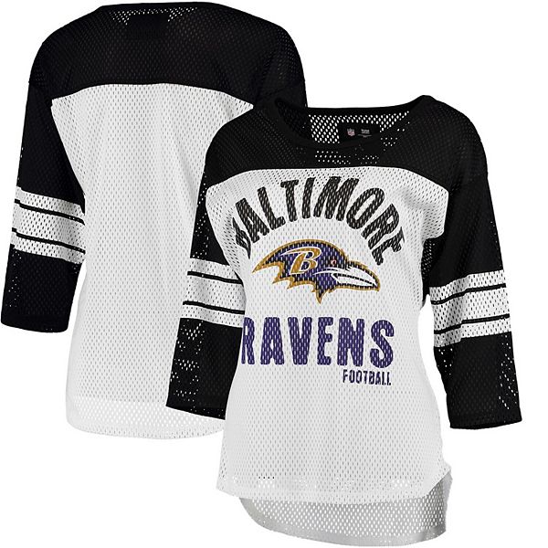 Women's G-III 4Her by Carl Banks White/Black Baltimore Ravens